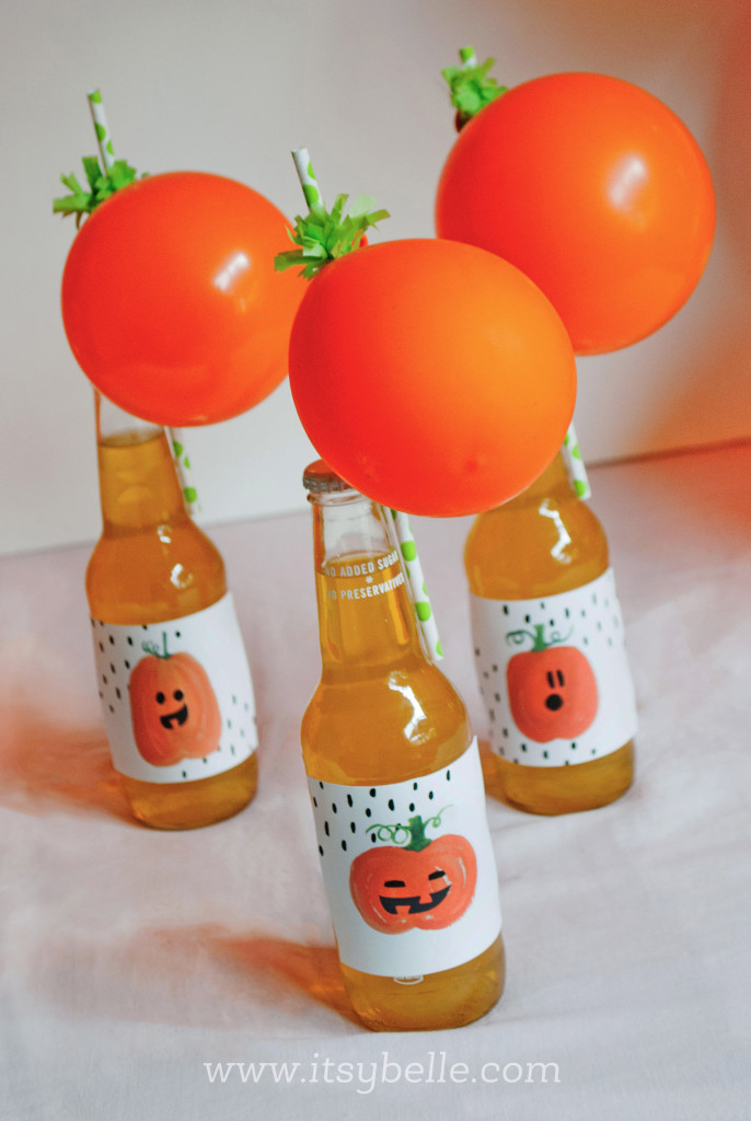 DIY Halloween Pumpkin Straws by Itsy Belle Studio